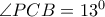 \angle PCB=13^{0}
