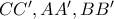 C{C}',A{A}',B{B}'