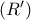 (R')