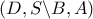 \left( {D,S\backslash B,A} \right)