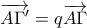 \overrightarrow{A\Gamma ^{\prime }}=q\overrightarrow{A\Gamma }