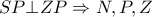  SP \bot ZP \Rightarrow N,P,Z 