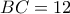 BC = 12\,