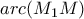 \displaystyle{arc(M_1M)}