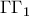 \Gamma \Gamma _1