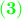 \displaystyle{\bf \color{green} (3)}