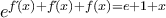 e^{f΄(x)}+f΄(x)+f(x)=e+1+x