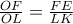 \frac{OF}{OL}=\frac{FE}{LK}