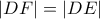 |DF|=|DE|