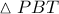 \vartriangle PBT