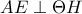 AE\perp \Theta H