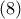 \displaystyle{ 
\left( 8 \right) 
}