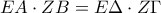 \displaystyle{EA \cdot ZB= E\Delta \cdot Z\Gamma}