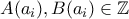 A(a_i),B(a_i) \in \mathbb{Z} A(a_i),B(a_i) \in \mathbb{Z}
