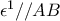 \epsilon^1 //AB