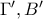 \Gamma ',B'