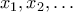 x_{1}, x_{2}, &hellip;