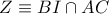 Z\equiv BI\cap AC