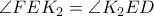 \angle FEK_2=\angle K_2ED