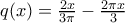 q(x) = \frac{2x}{3\pi} - \frac{2\pi x}{3}