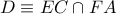 D\equiv EC\cap FA D\equiv EC\cap FA
