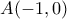\displaystyle{A(-1,0)}