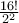 \frac{16!}{2^2}
