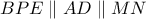 BPE \parallel AD \parallel  MN  