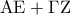 \displaystyle{{\rm A}{\rm E} + \Gamma {\rm Z}}