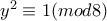 y^2\equiv 1(mod8)