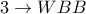 3\rightarrow WBB 3\rightarrow WBB