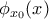 \phi_{x_{0}}(x)