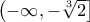 \left(-\infty,-\sqrt[3]{2}\right]