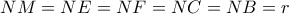 NM=NE=NF=NC=NB=r