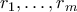 r_1,\ldots,r_m