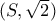 (S,\sqrt{2})