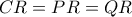 CR=PR=QR