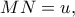 MN = u,