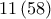 11\left(58 \right)