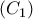 \displaystyle{ 
\left( {C_1 } \right) 
}