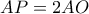 AP=2AO