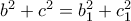 b^2+c^2= b_1^2+c_1^2
