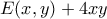 E(x,y)+4xy
