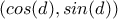 (cos(d),sin(d))