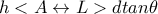 h<A\leftrightarrow L>dtan\theta