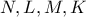 N,L,M,K