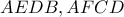 AEDB ,AFCD