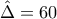 {\hat{\Delta}=60