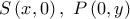 S\left ( x,0 \right ), \ P\left ( 0,y \right ) S\left ( x,0 \right ), \ P\left ( 0,y \right )