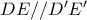 DE//D'E'
